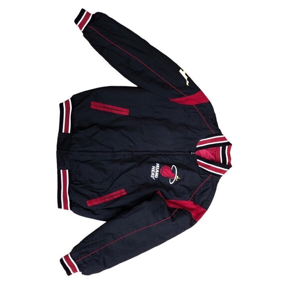 VINTAGE NBA Reversible Miami Heat Varsity Jacket Large - Picture 6 of 16